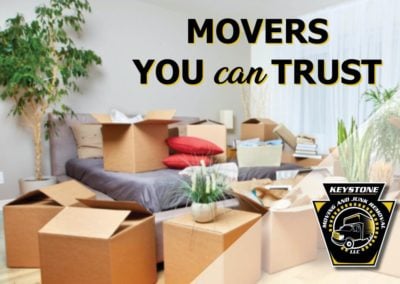 Graphic of Keystone's Movers you can trust.